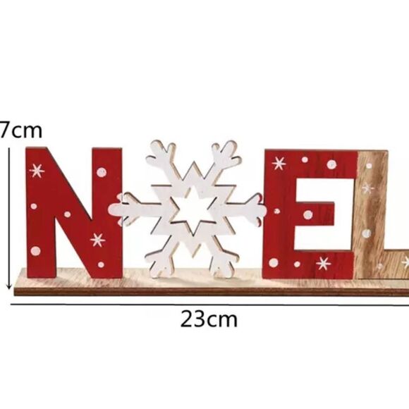 454 - CHRISTMAS NOEL FREE STANDING  TABLE TOP SIGN - Picture 1 of 1